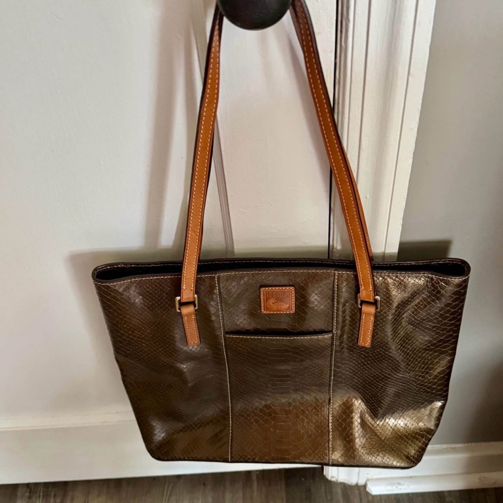 Dooney & Bourke Brown Leather Shoulder Bag